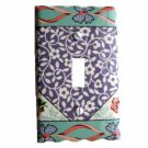 Lavender with White Flowers Switch Plate Cover (LS162E)