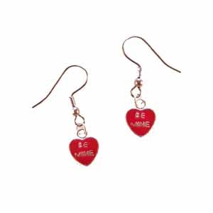 Be Mine Heart Earrings Handmade (JE334)