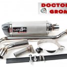 DSTAR Stainless Steel Carbon Fiber Tip Exhaust for HONDA GROM / MSX 125 By DOCTOR GROM