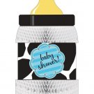 Baby Cow Boy Centerpiece, Honeycomb, Bottle Shaped