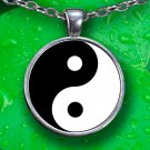 Ying-Yang Pendant Necklace - Silver Plated - FREE Shipping!
