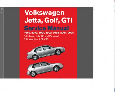 VOLKSWAGEN GOLF/JETTA 1999-2005 MK4 SERVICE MANUAL(Instant Delivery)