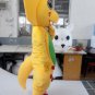CosplayDiy Unisex Mascot Costume Belly Fuschia Barney Dinosaur Mascot Costume Cosplay For Party