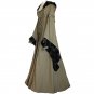 CosplayDiy Women's Sophia Olive Green-Black Medieval Renaissance Victorian Dress cosplay