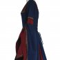 CosplayDiy Women's Guinevere Navy Blue-Bordeaux Victorian Dress Costume