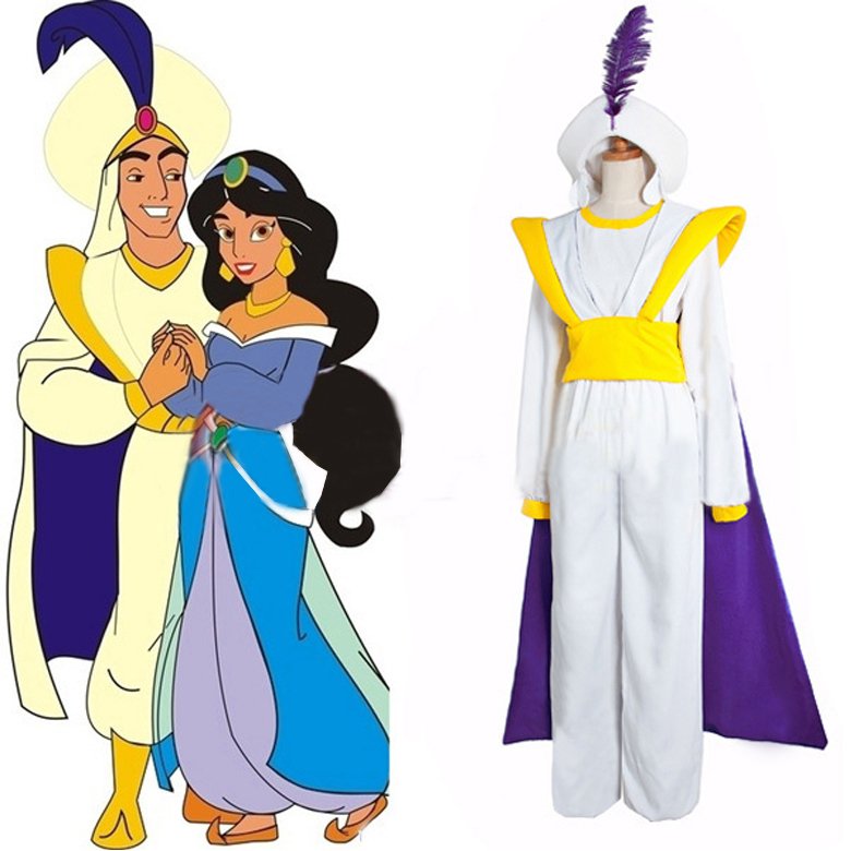 CosplayDiy Men's Outfit Aladdin Lamp Prince Aladdin Costume Movie ...