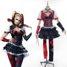 Cosplaydiy Women's Dress Batman Arkham Harley Quinn Cosplay Costume  For Christmas Party