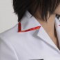 Cosplaydiy Women's Dress Batman Joker Nurse White Uniform Dress Cosplay  For Halloween Party