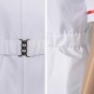 Cosplaydiy Women's Dress Batman Joker Nurse White Uniform Dress Cosplay  For Halloween Party