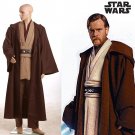 Cosplaydiy Men's Outfit  Star Wars Movie Obi-Wan Kenobi Jedi Tunic Costume Cosplay For Party