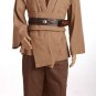 Cosplaydiy Men's Outfit Star Wars Movie Obi-Wan Kenobi Jedi Tunic Costume Cosplay For Party