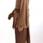Cosplaydiy Men's Outfit Star Wars Movie Obi-Wan Kenobi Jedi Tunic Costume Cosplay For Party