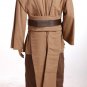 Cosplaydiy Men's Outfit Star Wars Movie Obi-Wan Kenobi Jedi Tunic Costume Cosplay For Party