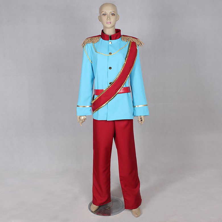 CosplayDiy Men's Outfit Cinderella Prince Charming Costume Uniform For