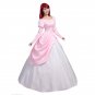 The little mermaid Ariel Pink dress Cosplay For Christmas Party