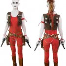 Cosplaydiy Women's Outfit Star Wars Aurra Sing Cosplay Costume For Christmas Carnival Party