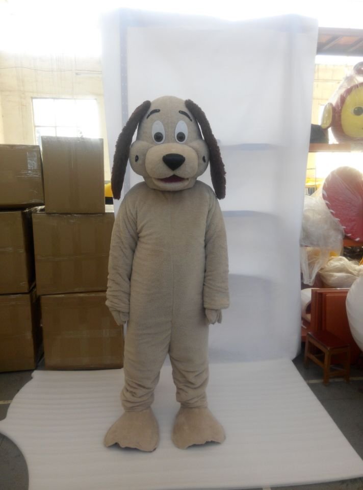 CosplayDiy Unisex Mascot Costume Tan Dog Mascot Costume Cosplay For Party