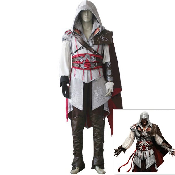 Custom Made Assassins Creed II Ezio Auditore da Firenze Costume Cosplay