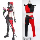 Cosplaydiy Women's Costume Batman Assaul On Arkham Harley Quinn Cosplay For Christmas Party