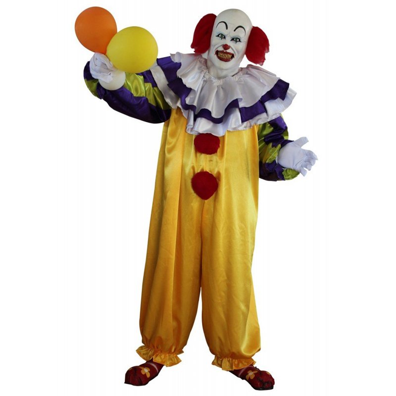 Cosplaydiy Macot Costume It Horror Movie Evil Clown Christmas Costume