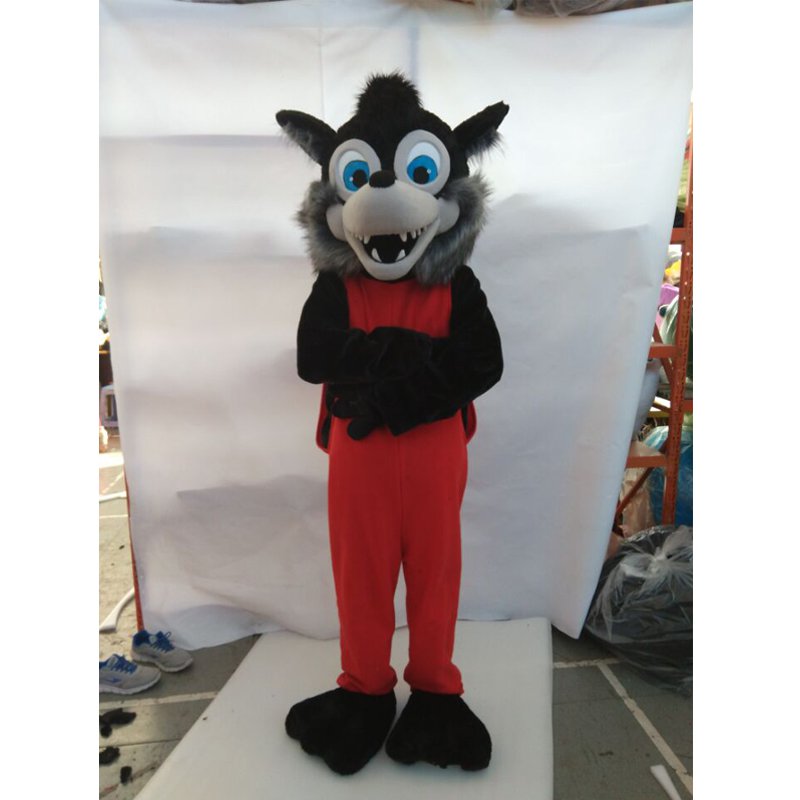 CosplayDiy Unisex Mascot Costume Gray Wolf Mascot Costume Cosplay For Party