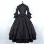 CosplayDiy Women's ROCOCO Punk Gothic Black Victorian Dress Prom Ball Gown Lolita Cosplay