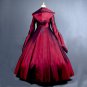 CosplayDiy Women's Renaissance Medieval Elegant ROCOCO Punk Gothic Red Dress Cosplay