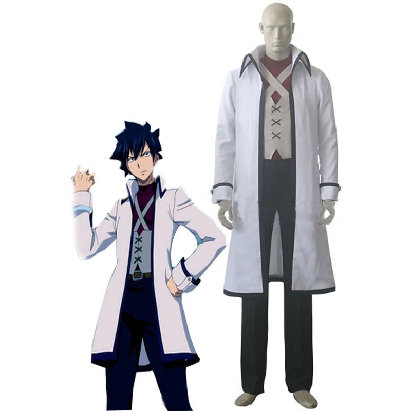 CosplayDiy Men's Outfit Fairy Tail Gray Fullbuster Cosplay Costume For Party