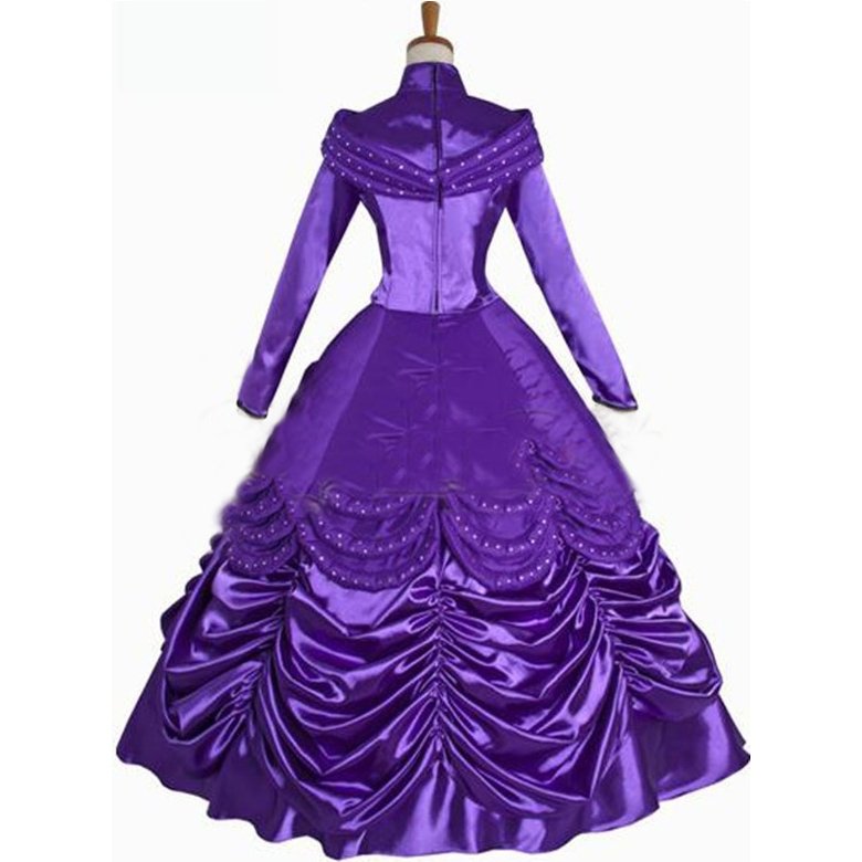 Cosplaydiy Women's Medieval Dress Beauty and the Beast Princess Belle ...