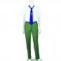 Cosplaydiy Men's Suit  Batman Edward Nygma The Riddler Cosplay For  Halloween Party