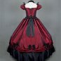 CosplayDiy Women's Red Puff Sleeves ROCOCO Ball Gown Gothic Medieval Victorian Dress