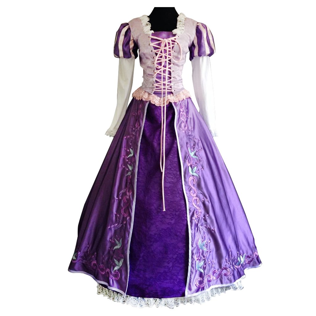 CosplayDiy Women's Dress Tangled Rapunzel Princess Dress Deluxe ...