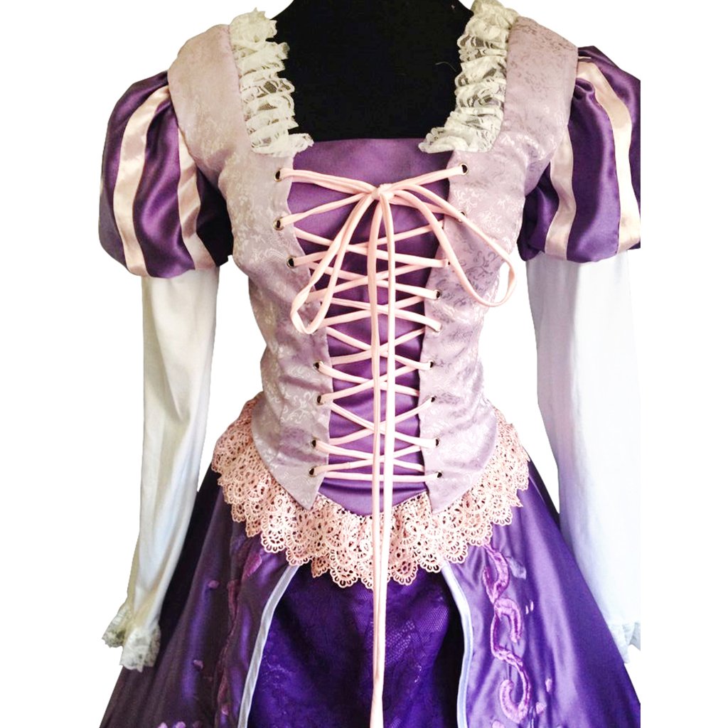 CosplayDiy Women's Dress Tangled Rapunzel Princess Dress Deluxe ...