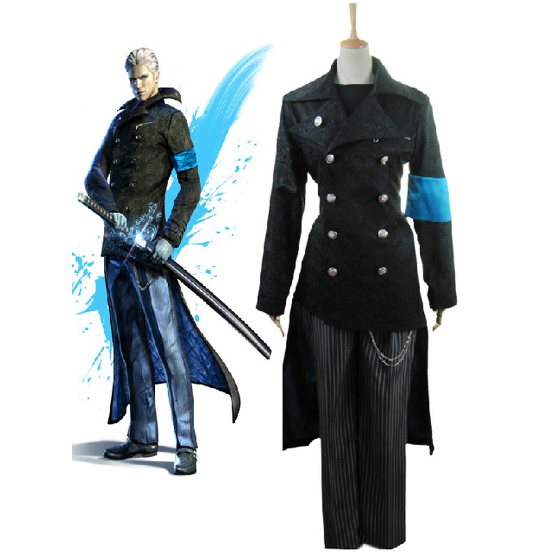 Custom Made Devil May Cry 5 Vergil Yougth Cosplay Costume