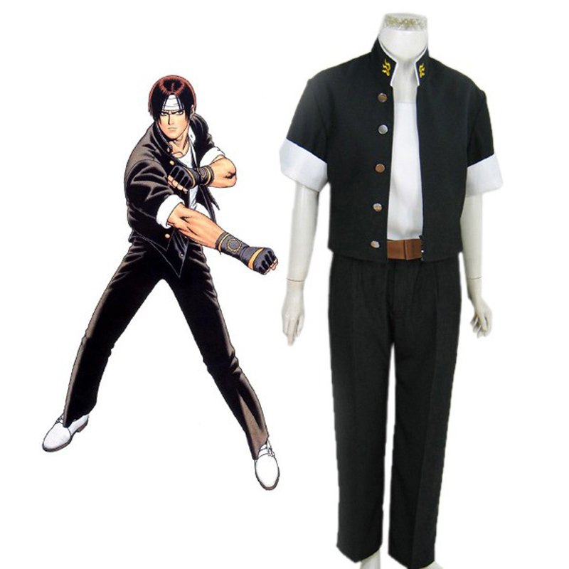 Custom Made King of Fighters 97 Kyo Kusanagi Fighting Cosplay Costume