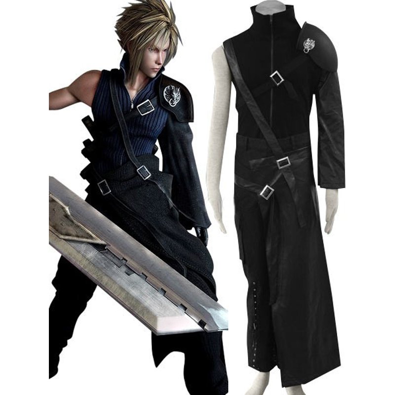 Custom Made Final Fantasy VII Cloud Cotton Cosplay Costume