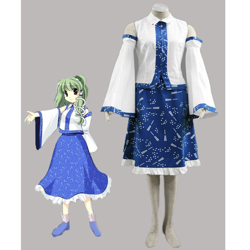 Custom Made Touhou project Kochiya Sanae Cosplay Costume