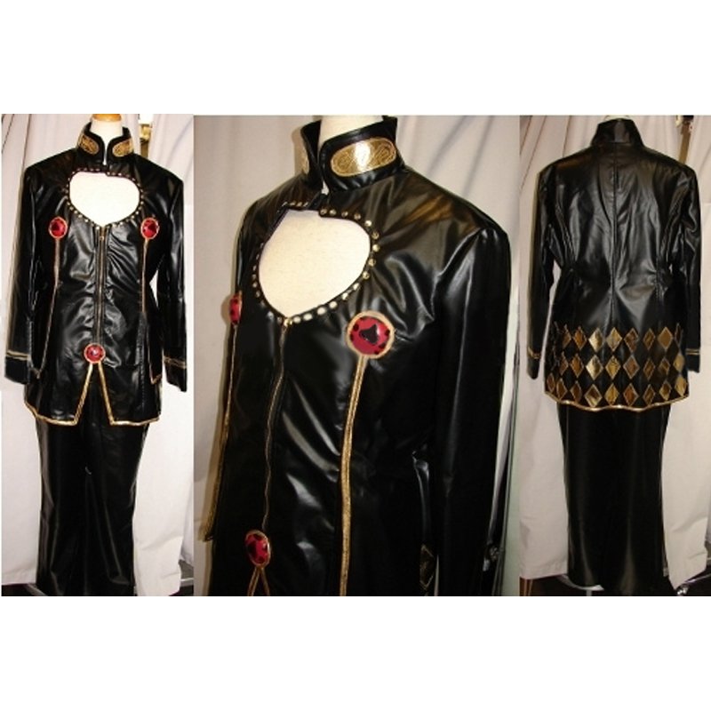 Custom Made JoJos Bizarre Adventure Giorno (Black Version) Costume Cosplay for Halloween Party
