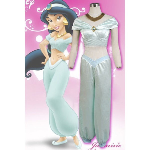 CosplayDiy Women's Dress Aladdin Jasmine Costume Princess Fantasy Dress ...
