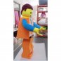 CosplayDiy Unisex Mascot Costume Lego Emmet Mascot Costume Cosplay For Halloween