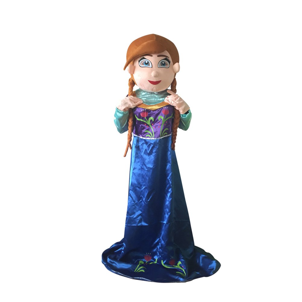 CosplayDiy Unisex Mascot Costume Princess Anna Mascot Costume Cosplay ...