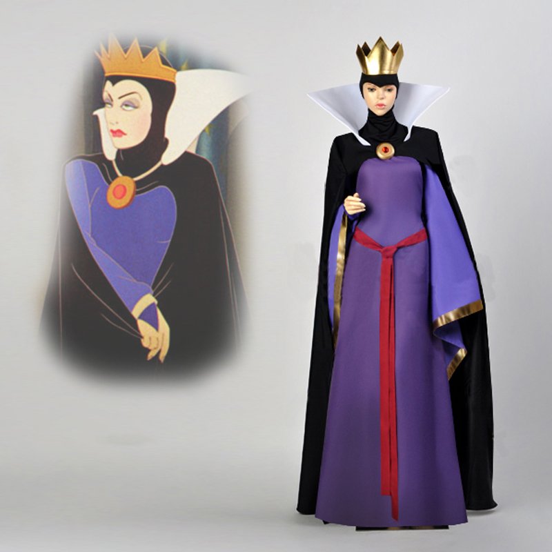 CosplayDiy Women's Dress Snow White Evil Queen Costume Dress Outfit Ch...
