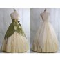 Cosplaydiy Women's Medieval Dress The Princess and the Frog Tiana Princess Dress Cosplay
