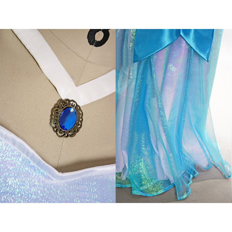 The Princess and The Frog Tiana Princess Blue Dress For Ball Gown Party