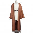 Cosplaydiy Men's Costume Star Wars Obi-Wan Kenobi Outfit Cosplay For Halloween