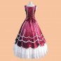 CosplayDiy Women's Dress Red and White Vintage Gothic Lolita Civil War Ball Gown Dress Cosplay