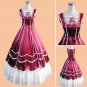 CosplayDiy Women's Dress Red and White Vintage Gothic Lolita Civil War Ball Gown Dress Cosplay