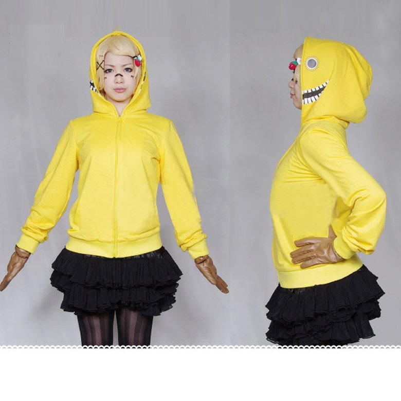 CosplayDiy Women's Outfit Vocaloid Rin Matryoshka Yellow Costume Cosplay For Christmas Party