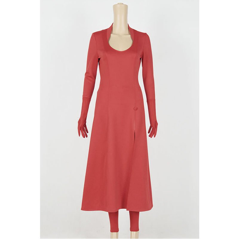 Cosplaydiy Women's Custome Red Avengers Scarlet Witch Cosplay For  Christmas Party