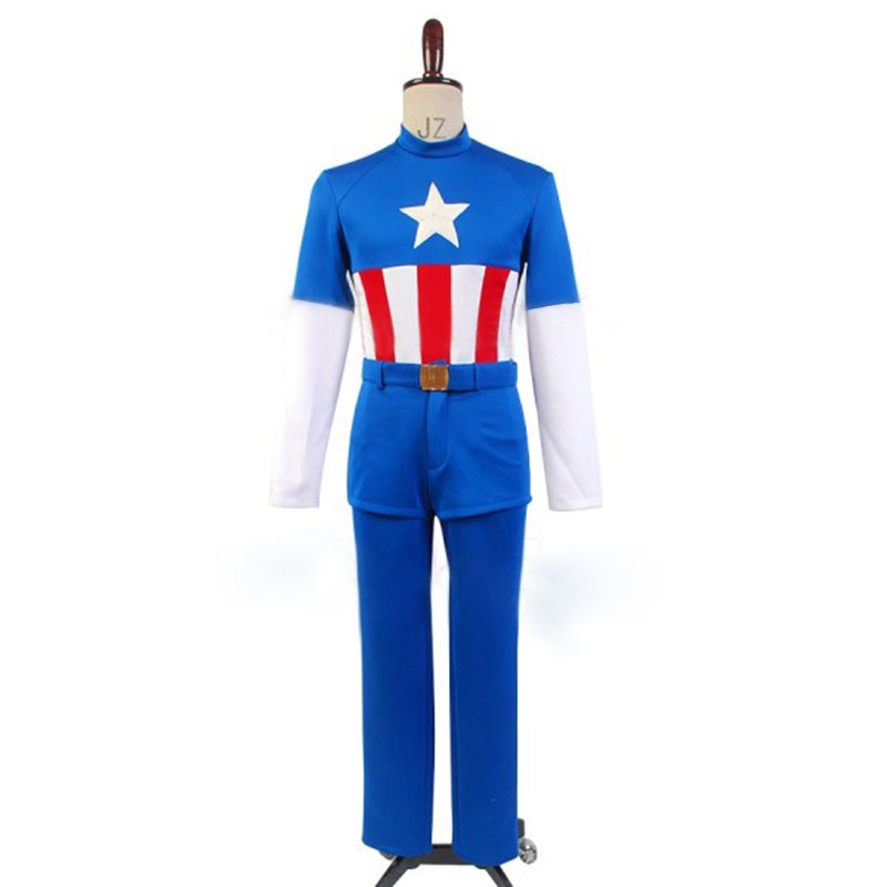 Cosplaydiy Women's Custome Steve Rogers Captain America Costume From The First Avenger Cosplay